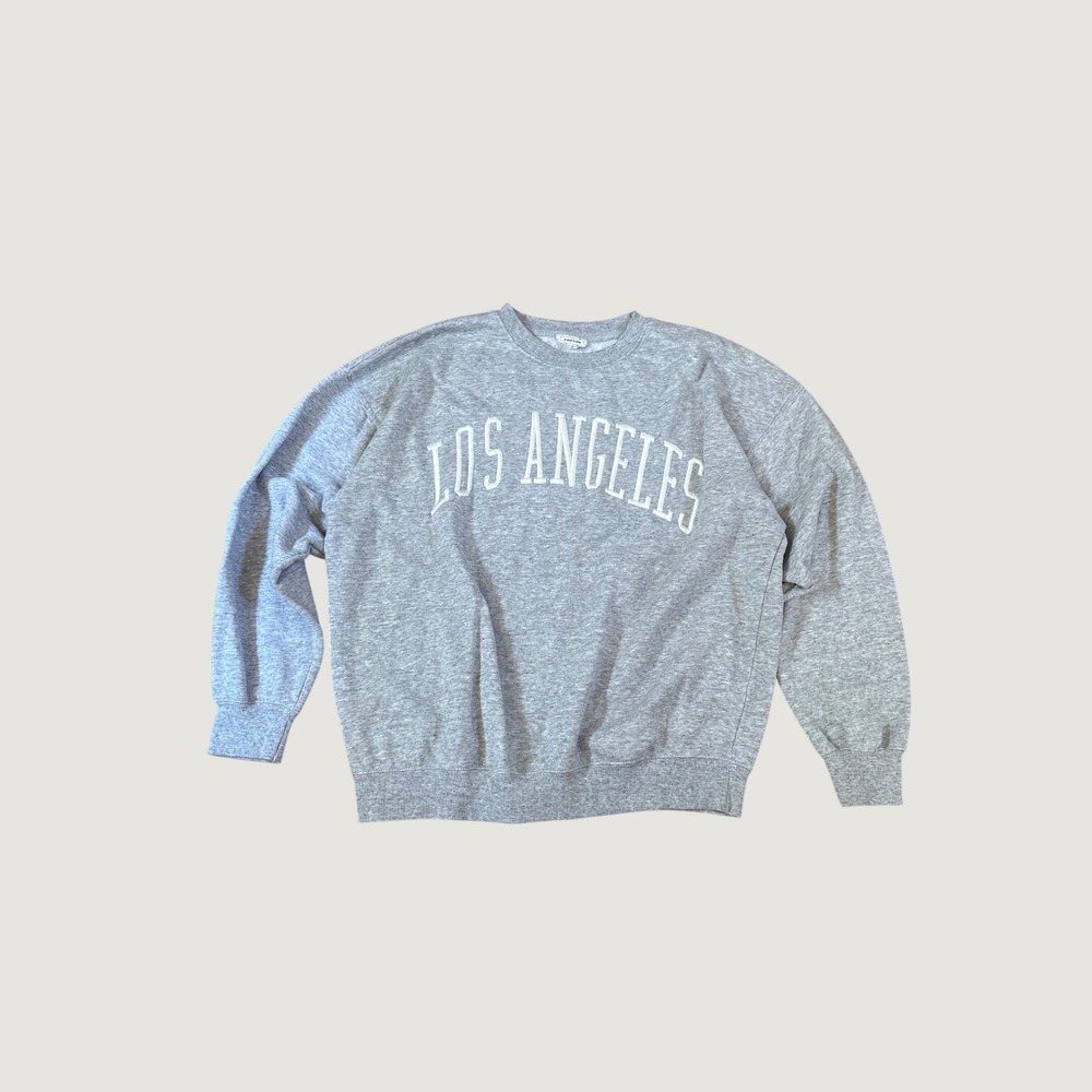 Reflex Sweatshirt Women Gray Los Angeles Graphic Pullover SIZE M